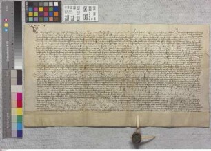 Gernsheim: Das Kloster Eberbach verleiht an benannte Bürger zu Bensheim einen wüsten Platz zu Frenkenfeld, Gernsheim
