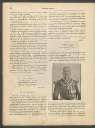 Porfirio Díaz : Actual presidente de Méjico