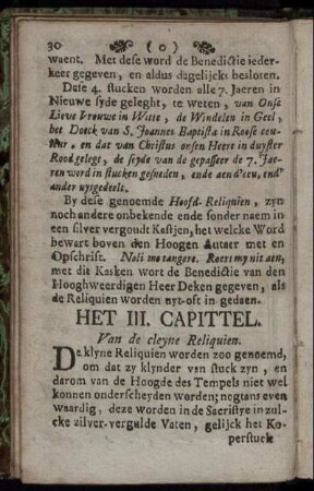 Het III. Capittel.