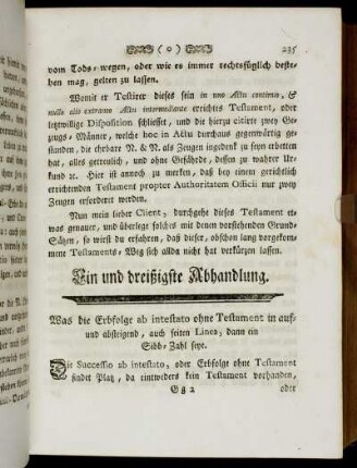 Ein und dreißigste Abhandlung - Fünf und dreißigste Abhandlung