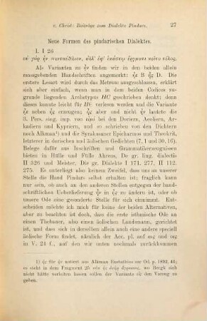 Beiträge zum Dialekte Pindars