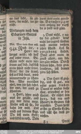 Verlangen nach dem Erbarmen Gottes in Jesu.
