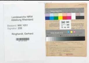 Entnazifizierung Gerhard Ringhandt , geb. 16.11.1907 (Vermessungsrat)