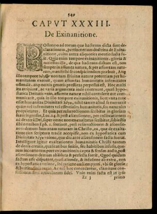 Caput XXXIII. De Exinanitione.