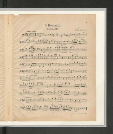 5. Romanza. Violoncelle.