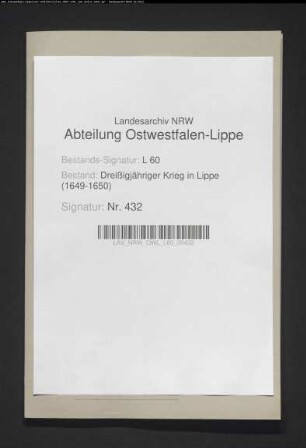 Kontributionszahlungen an die schwedische Garnision zu Vechta