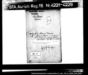 Die Aufnahme des Notariatsgehilfen Christoph H. Kruse in Dornum in die Krämerzunft