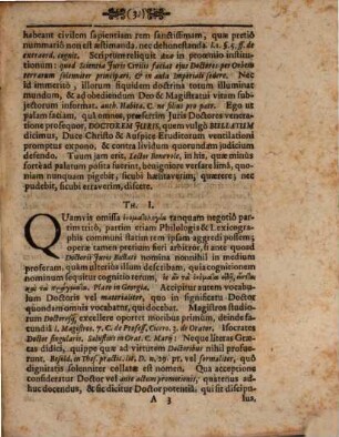 Doctore Iustitiae & Auxiliorum Magistro docente & auxiliante XXX. Positiones Iuridicas De Doctore Iuris Bullato