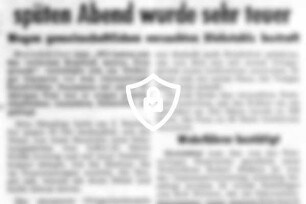 Das billige Ortsgespräch am späten Abend wurde sehr teuer