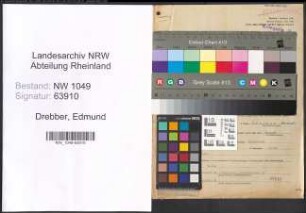 Entnazifizierung Edmund Drebber , geb. 16.09.1902 (Arzt)