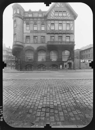 Eisenach, Wartburgallee 2. Parkhotel (1897). Straßenfront