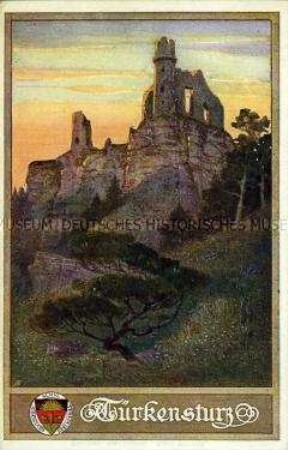 Ruine Türkensturz, Postkarte des Deutschen Schulvereins Nr.183