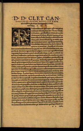 a2r-a2v, D.D. Clet Cancellario Rever. Episcopi...