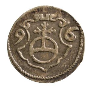 Münze, Pfennig, 1596