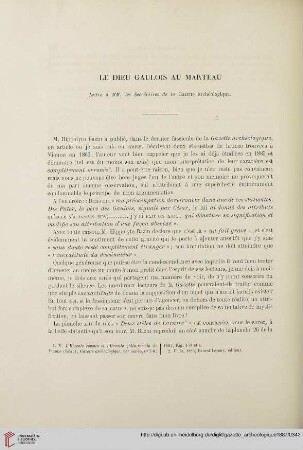 Le dieu gaulois au marteau