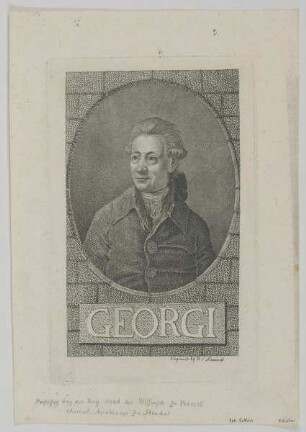 Bildnis des Johann Gottlieb Georgi
