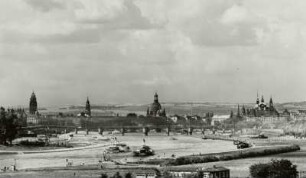 Dresden, Blick vom Waldschlößchen nach Südwesten auf die Altstadt