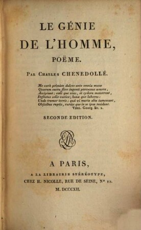Le Génie de l'homme
