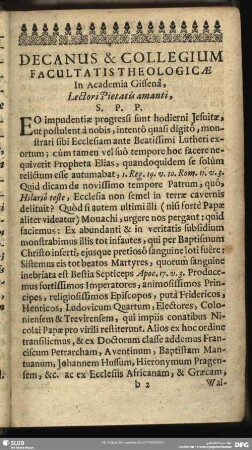 Decanus & Collegium Facultatis Theologicae
