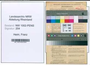 Entnazifizierung Franz Heim , geb. 22.03.1878 (Bauamtmann)