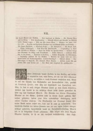 VII. [Im Hause More's und Rückkehr.]