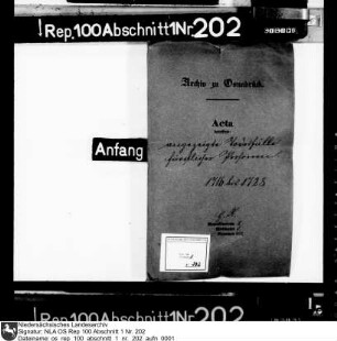 Angezeigte Todesfälle fürstlicher Personen