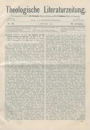 681-684 [Rezension] Kautzsch, Karl, Das Volksbuch von Hiob und der Ursprung von Hiob Cap. I. II. XLII, 7 -17. Ein Beitrag zur Frage nach der Integrität des Buches Hiob