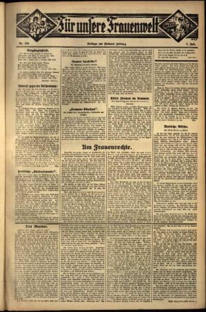Zweite Ausgabe vom Donnerstag, den 07. Juli 1932.