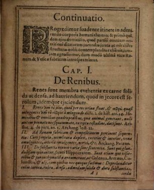 Disputatio Institutionum Anatomicarum. 7, De Renibus Et Vesica