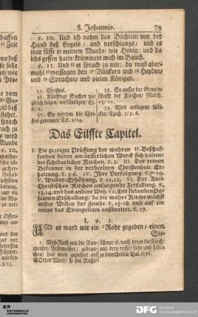 Das Eilffte Capitel.