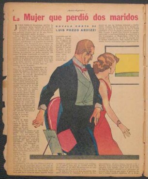 La mujer que perdió dos maridos : Novela corta de Luis Pozzo Ardizzi