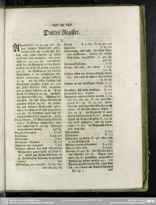 Drittes Register