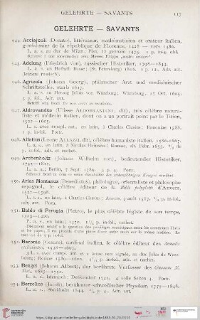 Gelehrte / Savants (Nr. 944 - 1101)