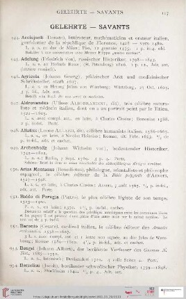 Gelehrte / Savants (Nr. 944 - 1101)