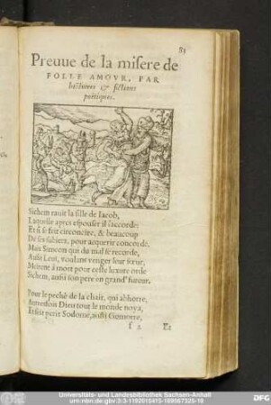 Preuve de la misere de Folle Amour, Par histoires & fictions poëtiques.