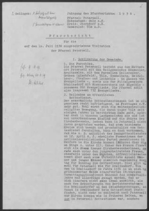Peterzell-Römlinsdorf: Pfarrbericht 1938