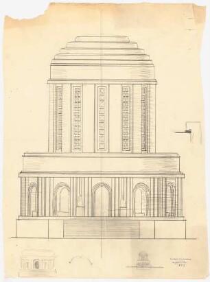 Bismarckdenkmal auf der Elisenhöhe, Bingen: Ansicht