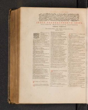 Index Paragraphorum Institutionum