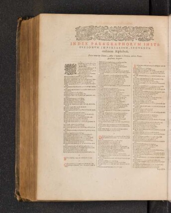 Index Paragraphorum Institutionum