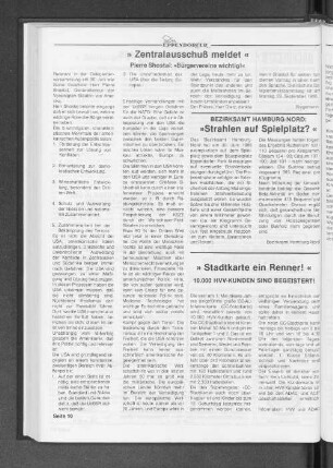 "Zentralauscshuß meldet"