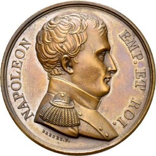 Medaille auf die Verabschiedung der Armee im April 1814
