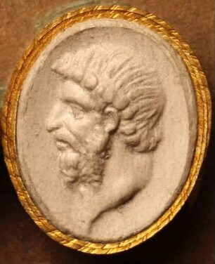 Kopf des Romulus (Daktyliothek, Das Alterthum nach Lippert und Visconti)
