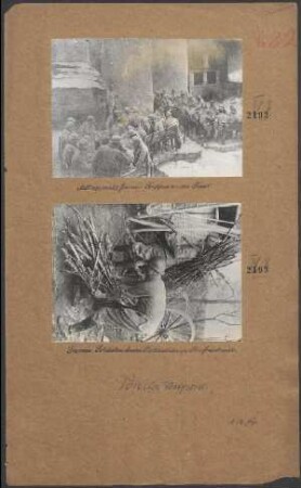 Mittagsmahl französ. Truppen an der Front