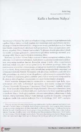 Seria nowa: Kafle z herbem Nałęcz