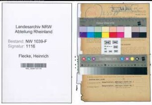 Entnazifizierung Heinrich Flecke , geb. 05.11.1903 (Angestellter)