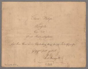Clara-Walzer, Klavier - BSB Mus.Schott.Ha 8479-2
