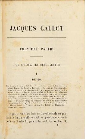 Jacques Callot : Sa vie, son oeuvre et ses continuateurs. Ouvrage illustré de 37 oignettes reprod. directement sur les originaux de Callot, La Belle, Cochin, Silvestre, etc.