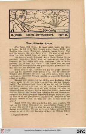 Heft 23 (1. Septemberheft 1903)