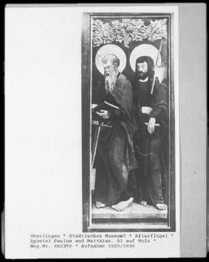 Altarflügel: Apostel Paulus und Matthias