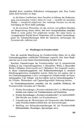 43. Wandlungen im Fremdenverkehr